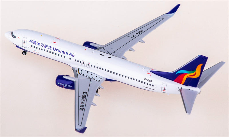AeroPolaris 1:400 Urumqi Air Boeing 737-800 B-7198 Diecast Model view 2