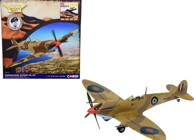 CORGI Supermarine Spitfire MkIXc GC Colin Gray Operation Husky July 1943 1/72 Aircraft Pre-built Model