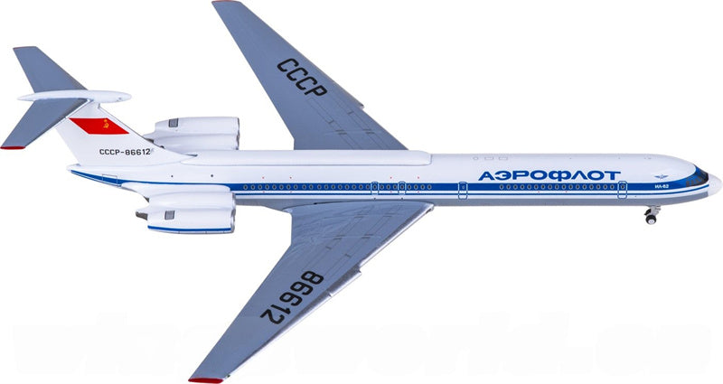 Phoenix 1:400 Aeroflot Ilyushin IL-62 CCCP-86612 Diecast Model view 1