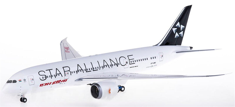 Hogan Air India Boeing 787-8 VT-ANU Star Alliance Ground Status 1:200 ABS Model view 1