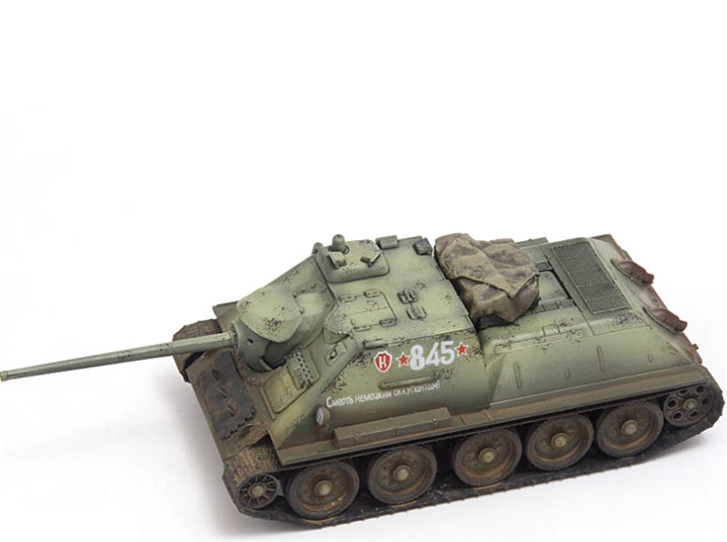 S-MODEL SU-85 845 1047th Self-propelled Artillery Regiment 3rd Baltic Front Latvia October 1944 1:72 Tank Pre-built Model