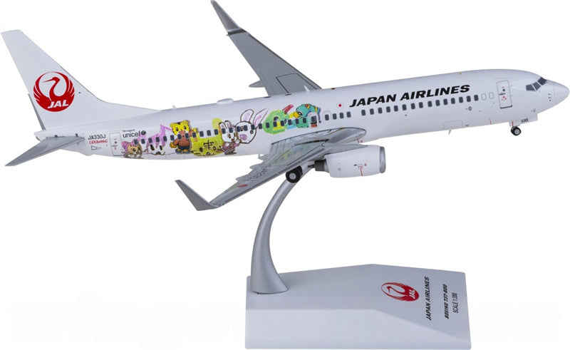 JC Wings Japan Airlines Boeing 737-800 JA330J 1:200 Aircraft Pre-built  Airliner Model Display