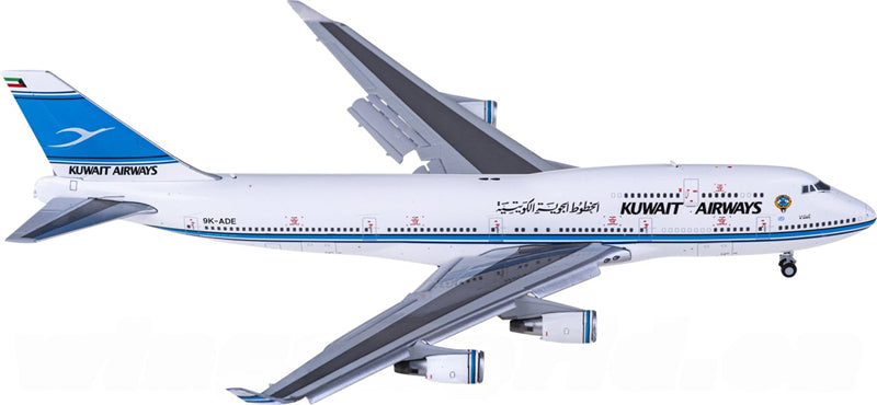 JC Wings Kuwait Airways Boeing 747-400 9K-ADE Flaps Down 1:400 Diecast Model view 2