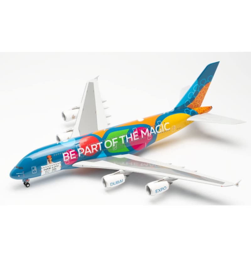 Herpa Emirates Airbus A380 A6-EOT 1:200 Aircraft Pre-built  Airliner Model Display