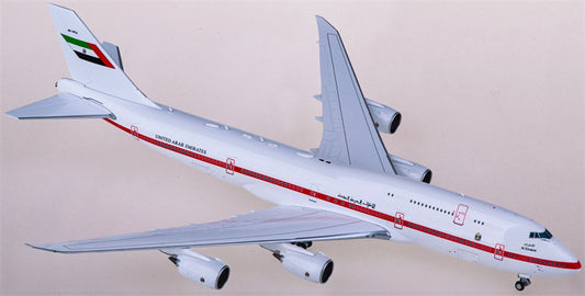 JC Wings 1:400 Abu Dhabi Amiri Flight Boeing 747-8 BBJ A6-PFA Model