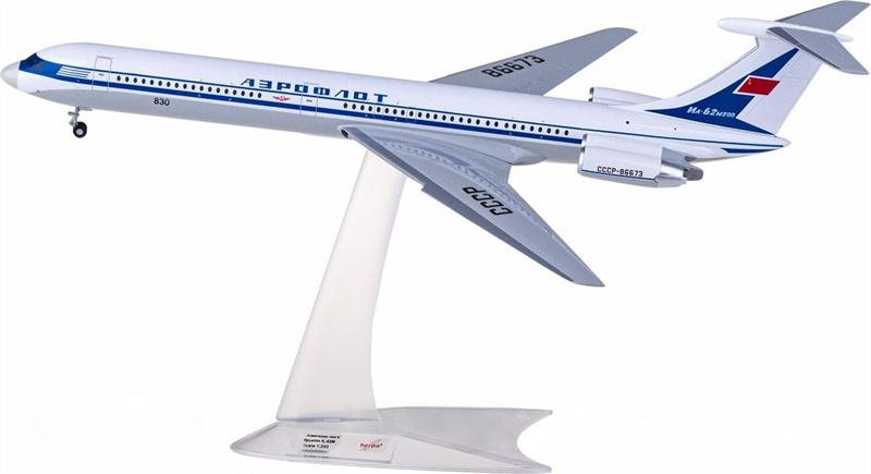Herpa Aeroflot Ilyushin IL-62M CCCP-86673 1:200 Diecast Model view 2