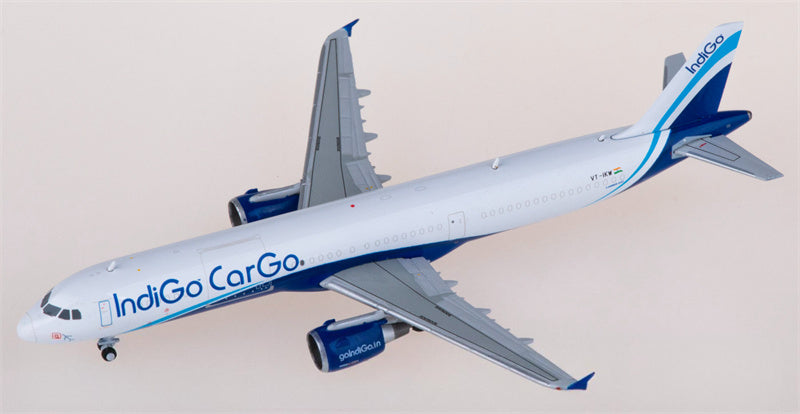 JC Wings Indigo Cargo Airbus A321P2F VT-IKW 1:400 Diecast Model view 1