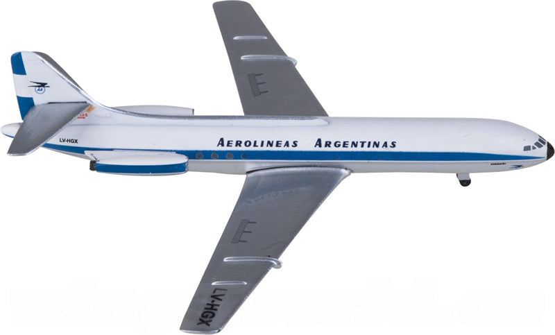 AeroClassics Aerolineas Argentinas Sud Aviation SE 210 LV-HGX 1:400 Diecast Model view 4
