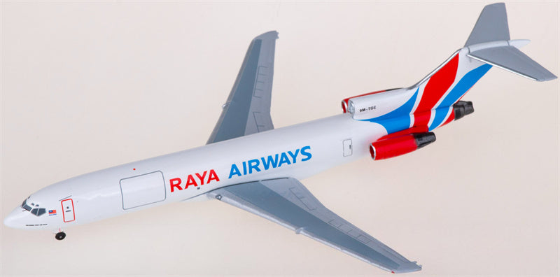 AeroClassics Raya Airways for Boeing 727-200F 9M-TGE 1:400 Airplane Pre-built  Airliner Model Display