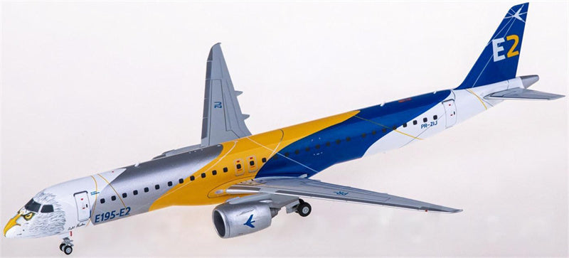 Herpa Embraer ERJ-195-E2 PR-ZIJ for Profit Hunter - Golden Eagle 1:200 Airplane Pre-built  Airliner Model Display