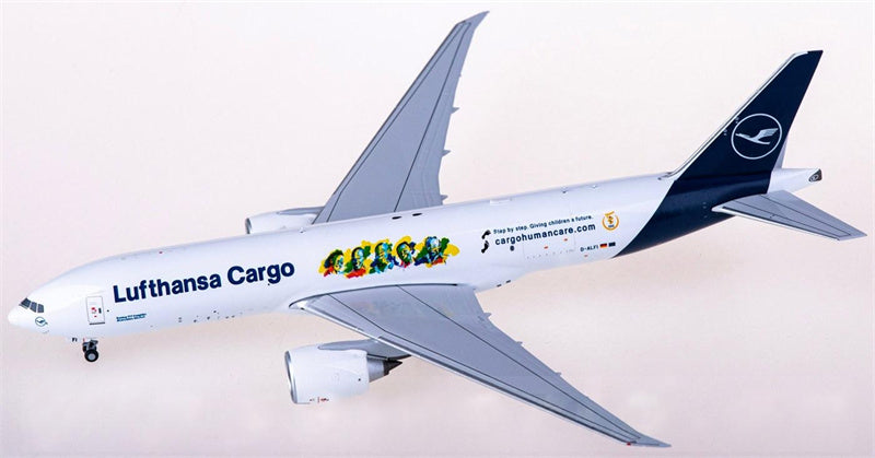 NG Models Lufthansa Cargo Boeing 777F D-ALFI 1:400 Diecast Model view 1