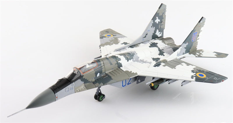 HOBBY MASTER MIG29 9-13 Fulcrum C bort 02 Ukrainian Air Force (with 2 x JDAM-ER 2 x AGM-88) 1:72 Aircraft Pre-built Model