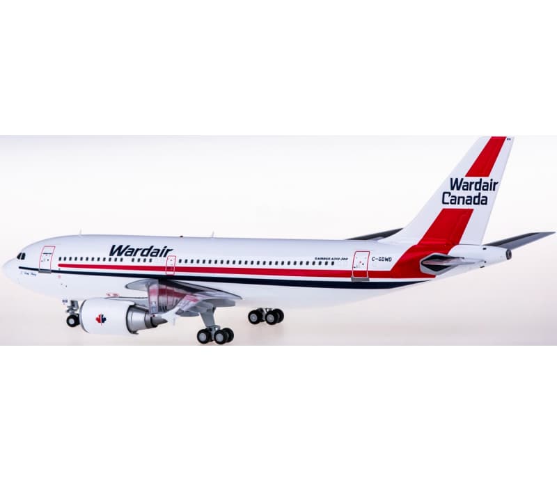 JC Wings Wardair Airbus A310-300 C-GDWD 1:200 Aircraft Pre-built  Airliner Model Display