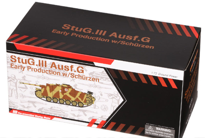 Dragon StuG.III Ausf.G German Army Totenkopf Kursk USSR 1943 Bush Camouflage w/Schurzen Armor with side skirts Limited Edition 1:72 Tank Pre-built Model