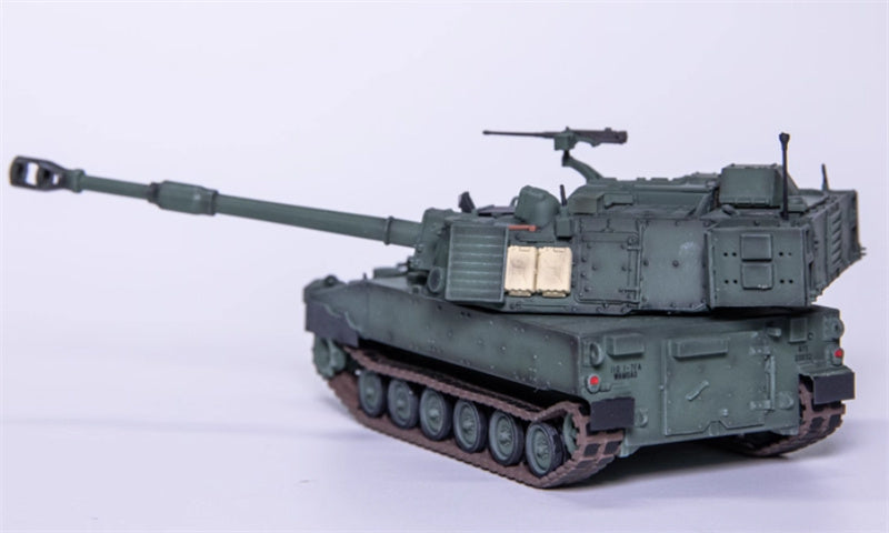 T-MODEL US M109A7 self-propelled howitzer 155mm green version 1:72 Tank Pre-built Model