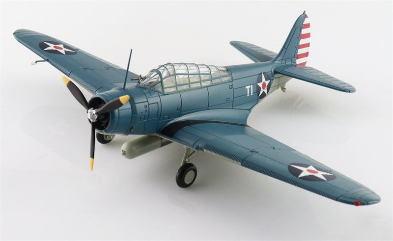 SkyMax TBD-1 Devastator Battle of Coral Sea white T-1 Lt. Cdr. James Brett VT-2 USS Lexington May 1942 1:72 Aircraft Pre-built Model