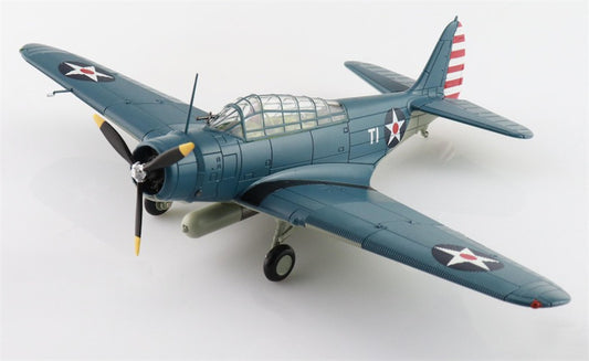 SkyMax TBD-1 Devastator Battle of Coral Sea white T-1 Lt. Cdr. James Brett VT-2 USS Lexington May 1942 1:72 Aircraft Pre-built Model