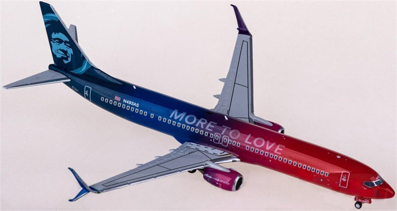 NG Models Alaska Airlines Boeing 737-900ER N493AS 1:400 Diecast Model view 2