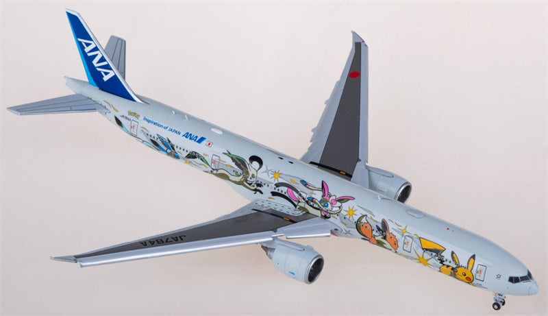 JC Wings ANA Boeing 777-300ER JA784A Flaps down 1:400 Aircraft Pre-built  Airliner Model Display