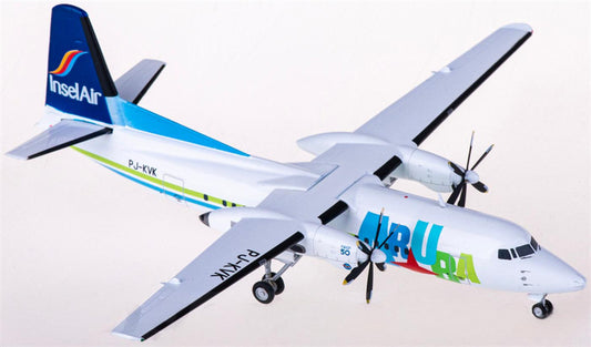 Herpa Insel Air Fokker 50 PJ-KVK 1:200 Diecast Model view 1