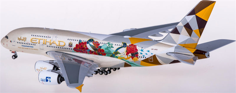 Phoenix Etihad Airways Airbus A380 A6-APD 1:400 Diecast Model view 2