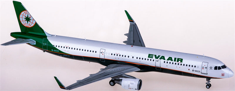 JC Wings EVA Air Airbus A321 B-16221 1:200 Diecast Model view 1