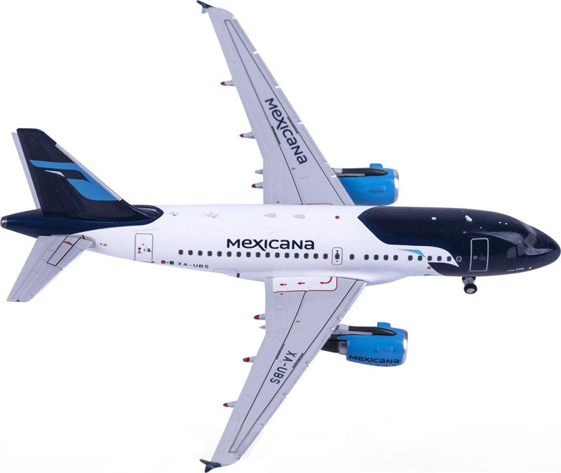 NG Models Mexicana Airbus A318 XA-UBS 1:400 Diecast Model view 2