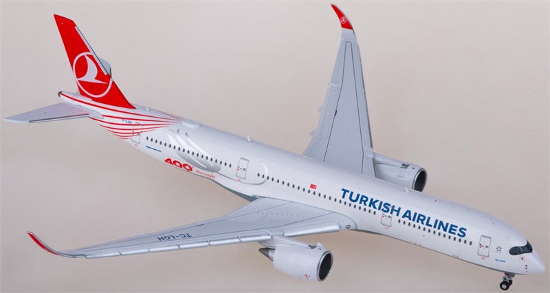 JC Wings Turkish Airlines Airbus A350-900XWB TC-LGH Flaps down 1:400 Aircraft Pre-built  Airliner Model Display