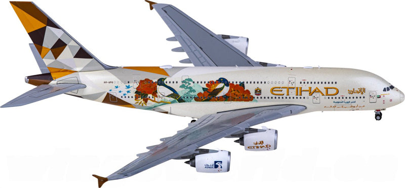 JC Wings Etihad Airways Airbus A380 A6-APG 1:400 Diecast Model view 2