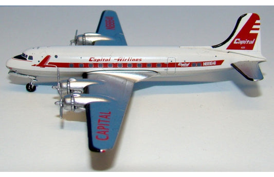 AeroClassics Capital Airways Douglas DC-4 N88841 1:400 Aircraft Pre-built  Airliner Model Display