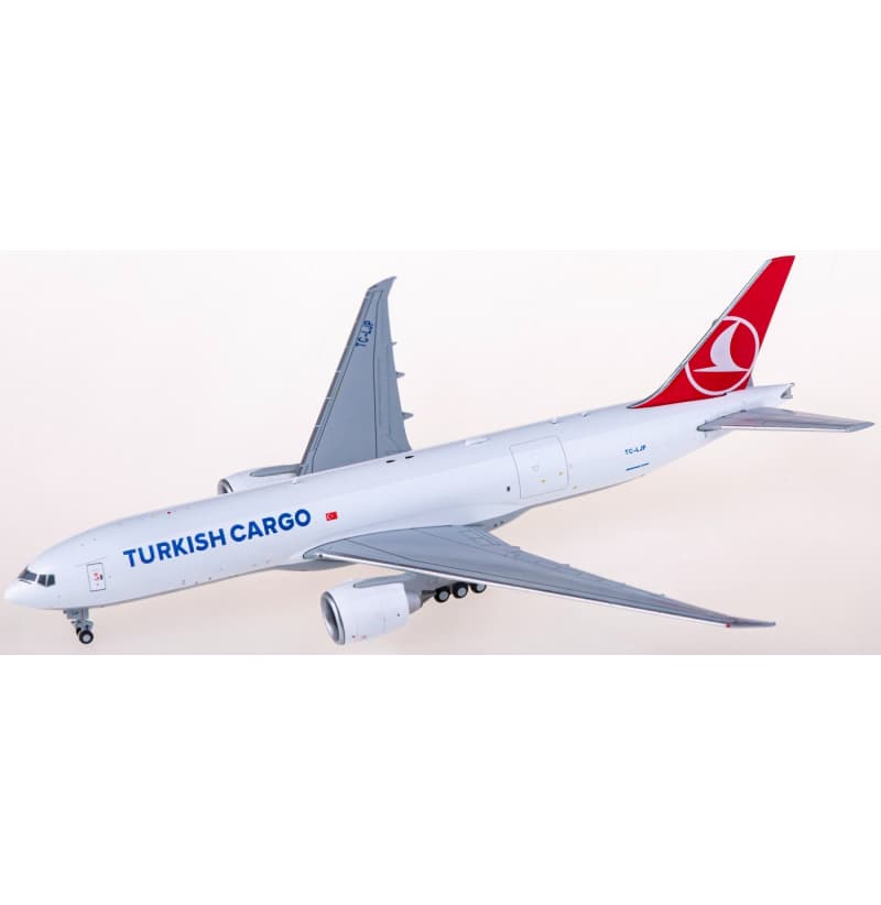 JC Wings Turkish Cargo Boeing 777-200LRF TC-LJP 1:400 Aircraft Pre-built  Airliner Model Display