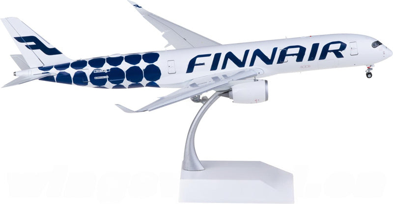 JC Wings Finnair Airbus A350-900XWB OH-LWL Flaps Down 1:200 Diecast Model view 1