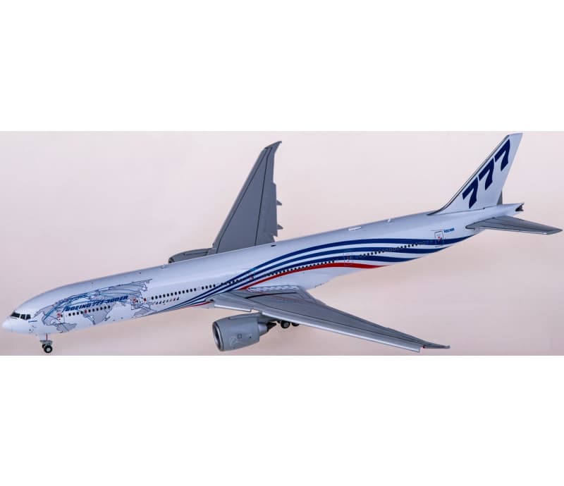 JC Wings Boeing 777-300ER N5016R Flaps down 1:400 Aircraft Pre-built  Airliner Model Display