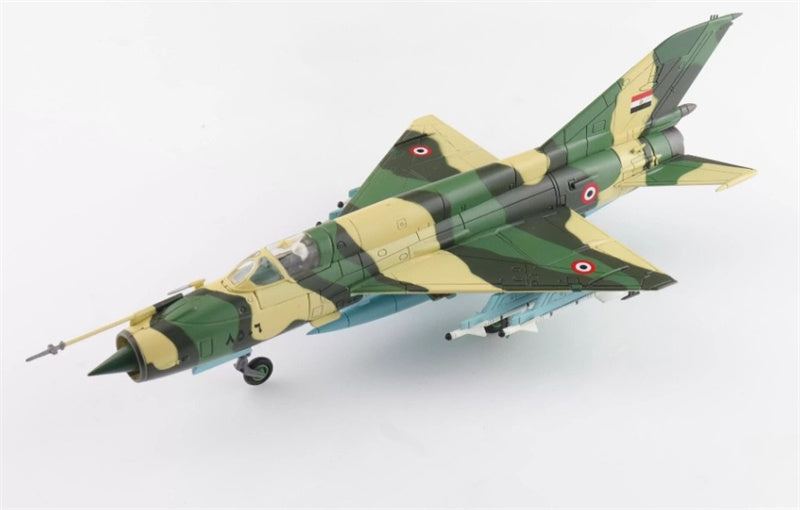 HOBBY MASTER MIG-21MF Nile Valley late scheme Egyptian Air Foroe 1970s 1:72 Airplane Pre-built Model