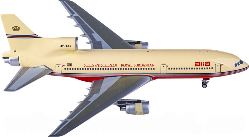 NG Models Royal Jordanian Airlines for Lockheed L-1011-500 JY-AGC 1:400 Airplane Pre-built  Airliner Model Display