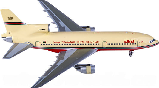 NG Models Royal Jordanian Airlines for Lockheed L-1011-500 JY-AGC 1:400 Airplane Pre-built  Airliner Model Display