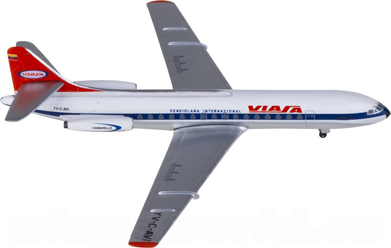AeroClassics Viasa Sud Aviation SE 210 YV-C-AVI 1:400 Aircraft Pre-built  Airliner Model Display