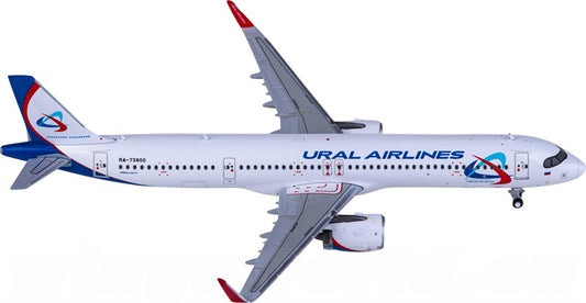 Geminijets Ural Airlines for Airbus A321 RA-73800 1:400 Airplane Pre-built  Airliner Model Display