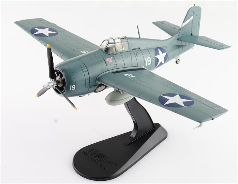 HOBBY MASTER F4F-4 Wildcat US Navy Battle of Santa Cruz white 19 Lt. Swede Vejtasa VF-10 USS Enterprise Oct 1942 1:48 Aircraft Pre-built Model