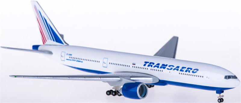Herpa Transaero Airlines for Boeing 777-200 EI-UNW 1:500 Airplane Pre-built  Airliner Model Display
