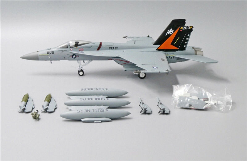 Witty F/A-18E Super Hornet US Navy VFA-81 Sunliners 166830 1:72 Aircraft Pre-built Model