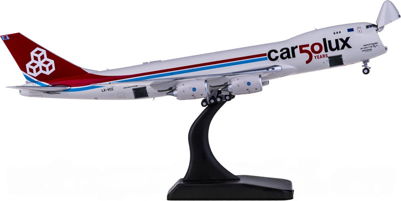 JC Wings Cargolux Boeing 747-8F LX-VCC 50 years Interative 1:400 Diecast Model view 3