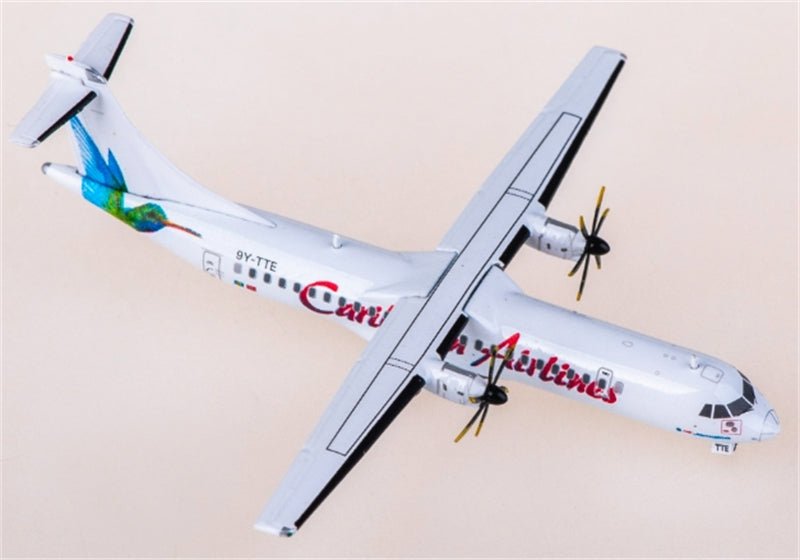 JC Wings Caribbean Airlines ATR-72-600 9Y-TTE 1:400 Diecast Model view 1