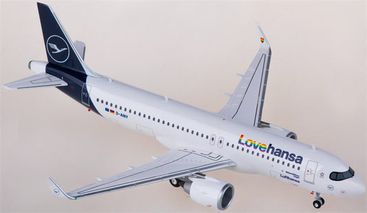 Herpa Lufthansa for Airbus A320neo D-AINY 1:200 Aircraft Pre-built  Airliner Model Display