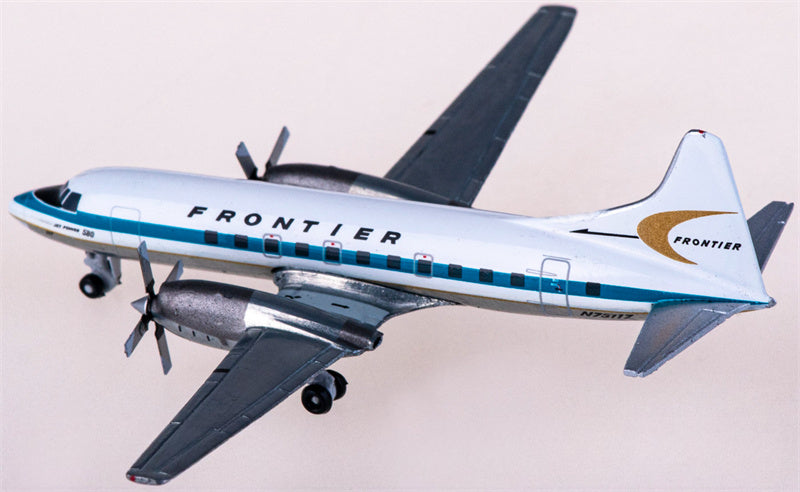 Geminijets Frontier Airlines Convair CV-580 N73117 1:400 Diecast Model view 2