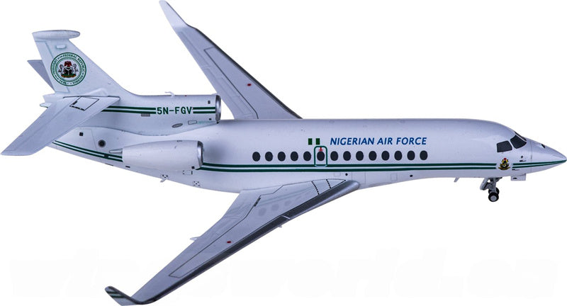 NG Models Nigerian Air Force Dassault Falcon 7X 5N-FGV 1:200 Diecast Model view 2