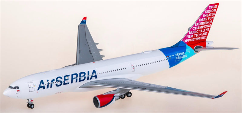 JC Wings 1:200 Air Serbia Airbus A330-200 YU-ARA Diecast Model view 2