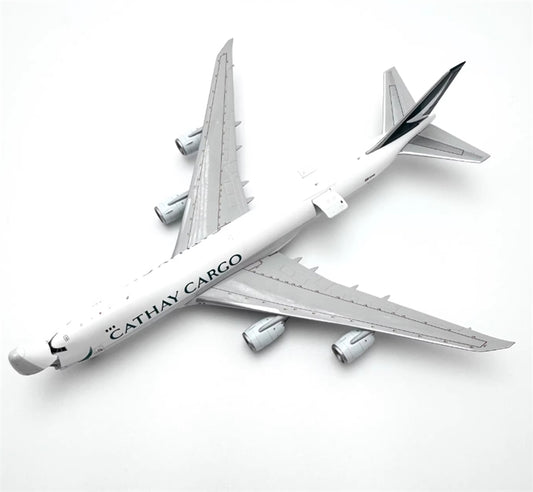 YY Wings Cathay Pacific Cargo for Boeing 747-8F B-LJN Interactive 1:400 Airplane Pre-built  Airliner Model Display