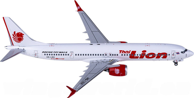 NG Models Lion Air Boeing 737 MAX 9 HS-LSH 1:400 Diecast Model view 2