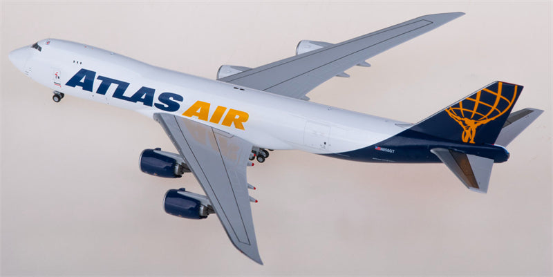 NG Models Atlas Air Qantas Freight Boeing 747-8F N856GT 1:400 Diecast Model view 2